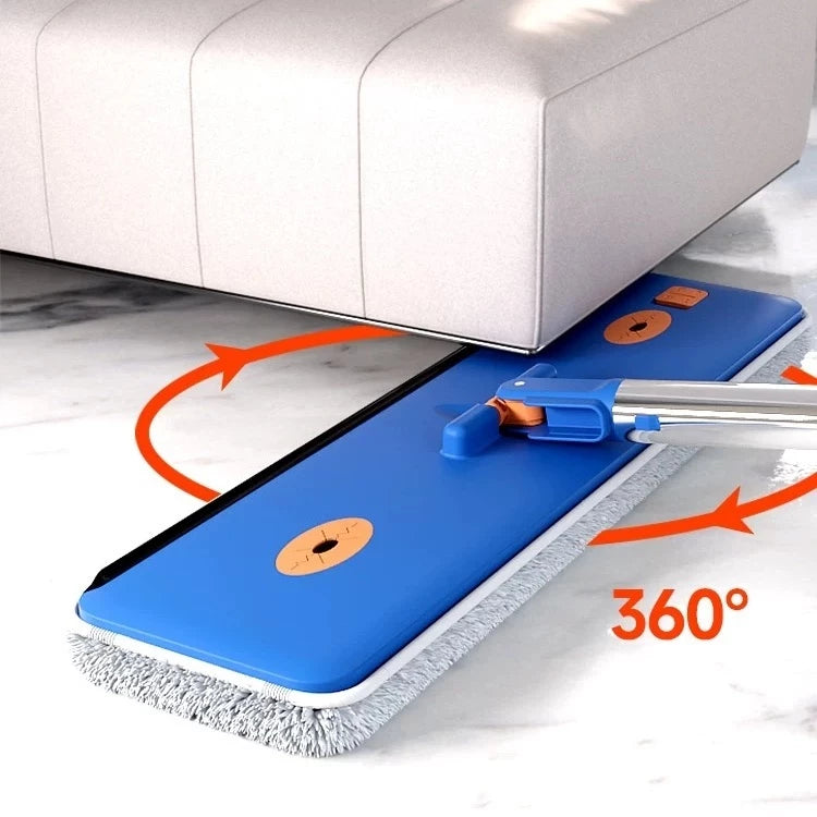 KIT Esfregão - Limpa SEM ENXÁGUE (Seco/Úmido) + Balde Dobrável com Raspador (Absorve Tudo!) - Kit com 09 Itens