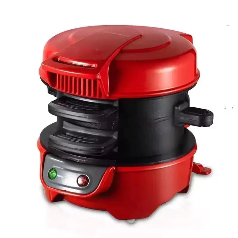 Maquina de Hambúrguer Sanduicheira 110v/220v Antiaderente Prensa Café da Manhã 1400W