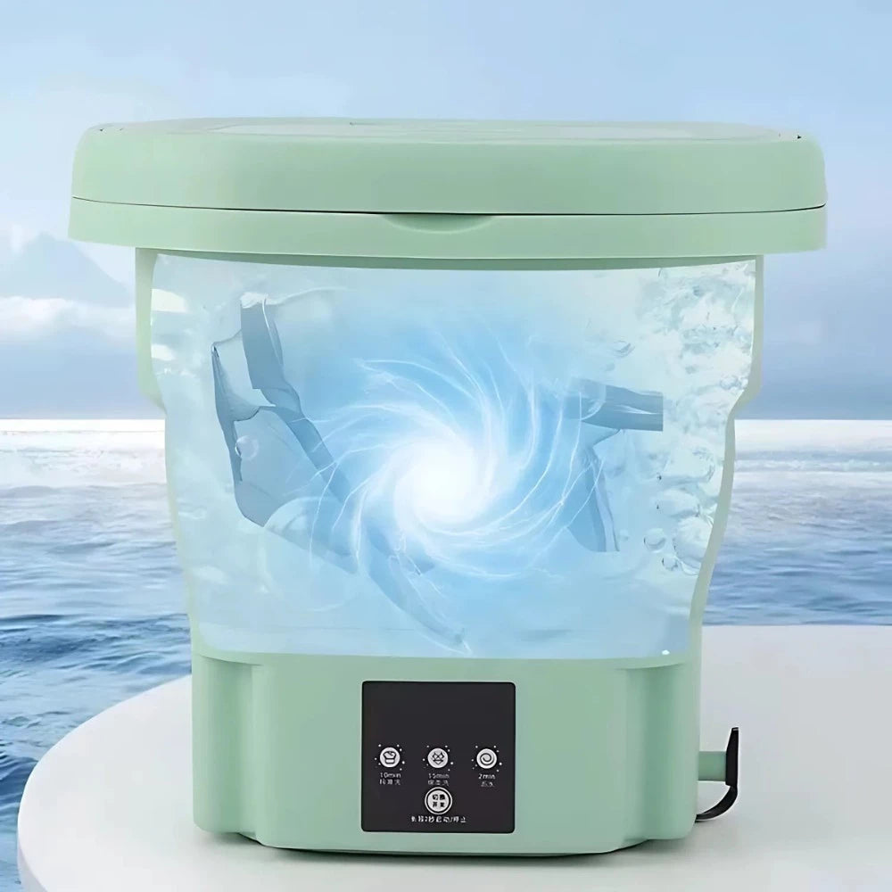 Mini Máquina de Lavar Roupas Centrifuga Dobrável Portátil Moderna Para Roupas Pequena