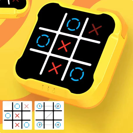 Quebra-Cabeça Criativo Jogo da Velha Tic Tac Toe Jogo De Família Infantil Tabuleiro De Xadrez Melhorando A Memória E Atenção