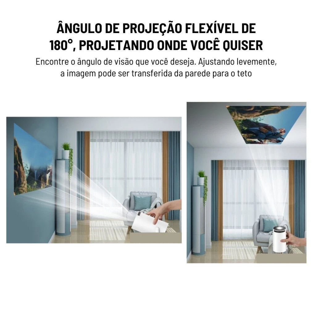 Projetor 4K HD 150 Polegadas Celular, Tv B0x, Xbox, PS, Pc, Wifi HY300 Pro Magcubic Bivolt