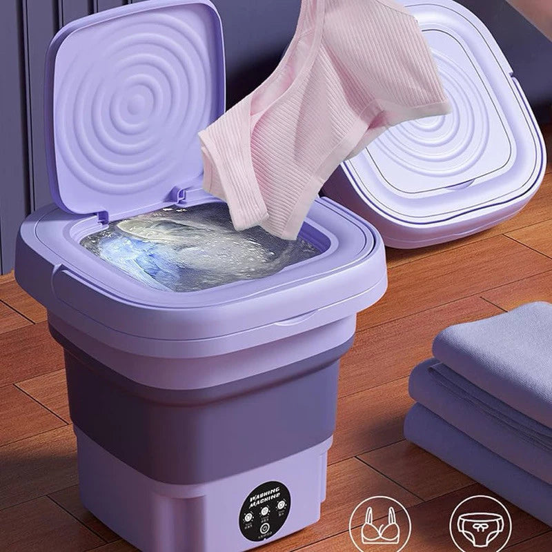 Mini Máquina de Lavar Roupas Centrifuga Dobrável Portátil Moderna Para Roupas Pequena
