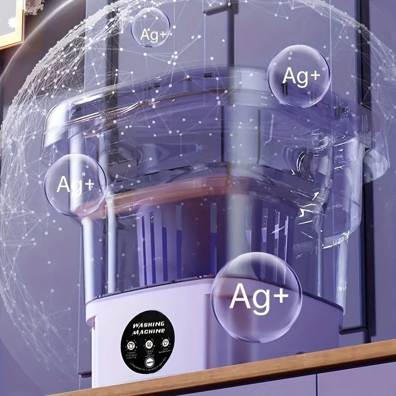 Mini Máquina de Lavar Roupas Centrifuga Dobrável Portátil Moderna Para Roupas Pequena