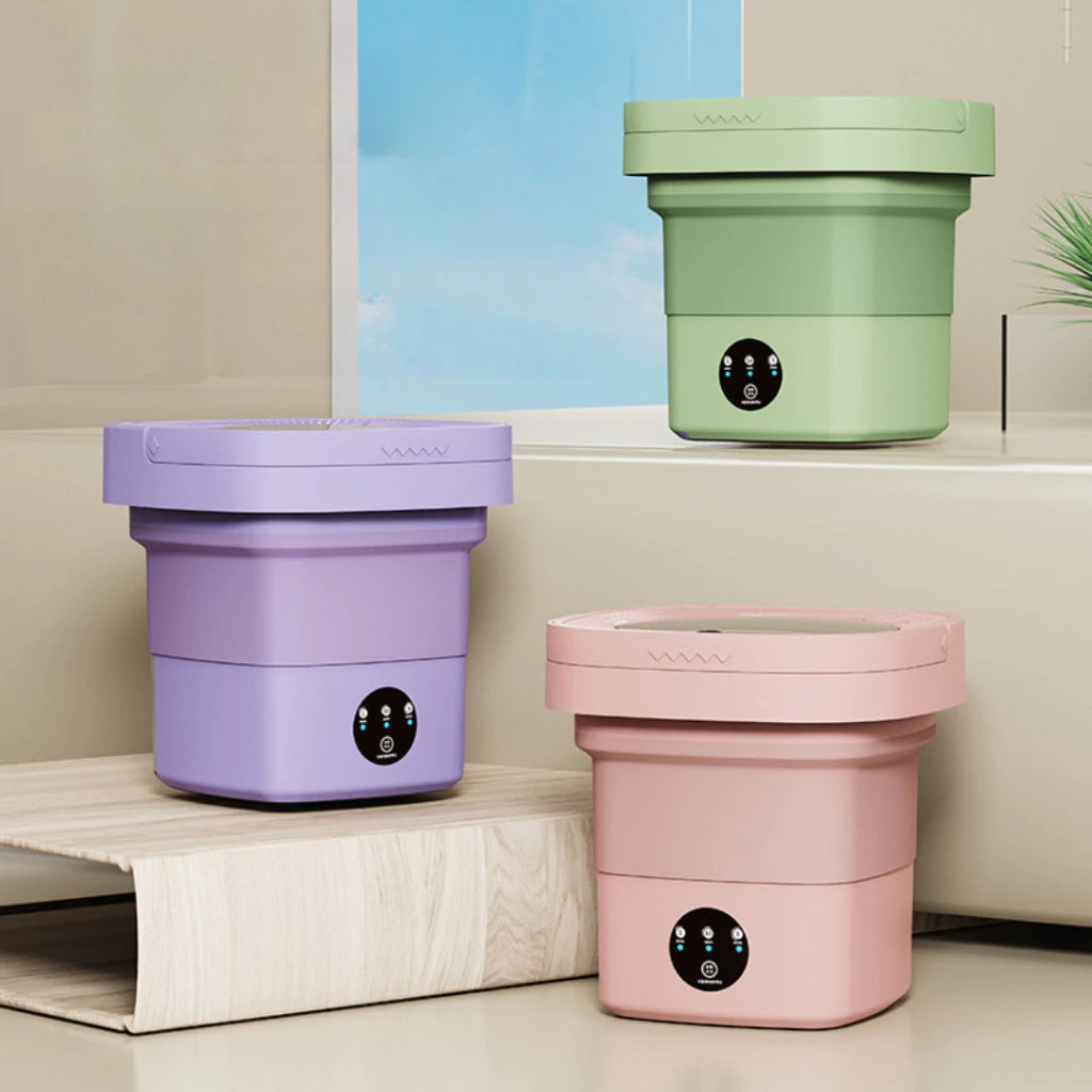 Mini Máquina de Lavar Roupas Centrifuga Dobrável Portátil Moderna Para Roupas Pequena