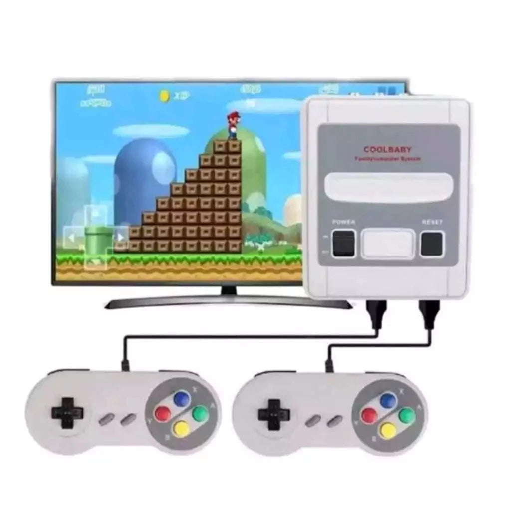 Vídeo Game Clássico console retro Super Mini SNES - 620 Jogos e 2 controles