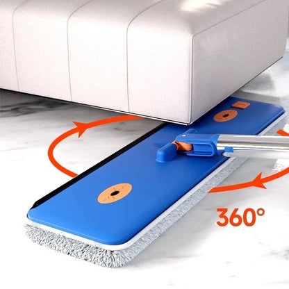 KIT Esfregão - Limpa SEM ENXÁGUE (Seco/Úmido) + Balde Dobrável com Raspador (Absorve Tudo!) - Kit com 09 Itens