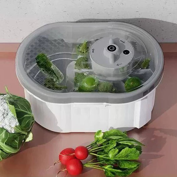Máquina de Lavar Frutas e Verduras Automática Higienizar Vegetais Legumes Frutos do Mar