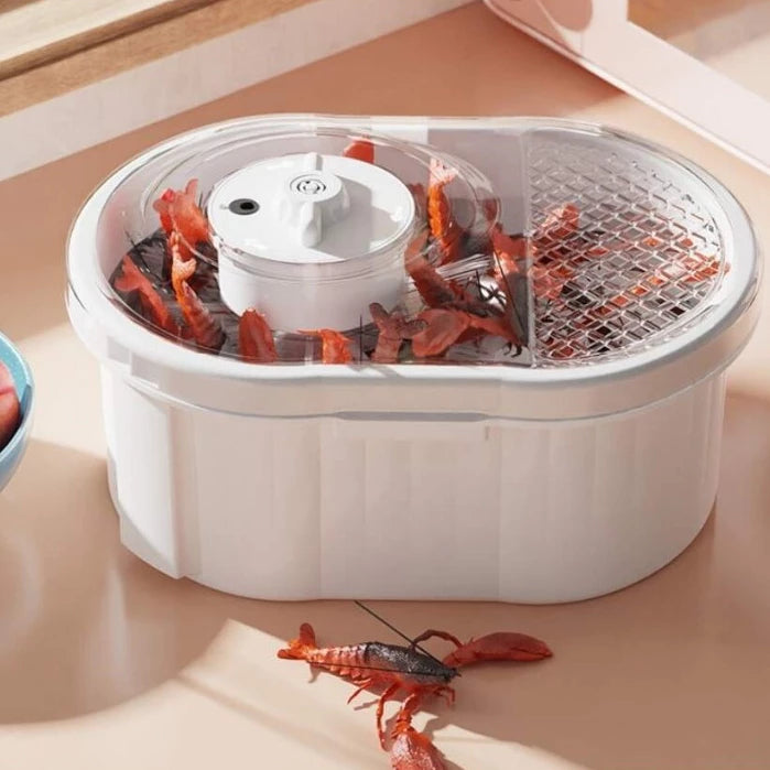 Máquina de Lavar Frutas e Verduras Automática Higienizar Vegetais Legumes Frutos do Mar