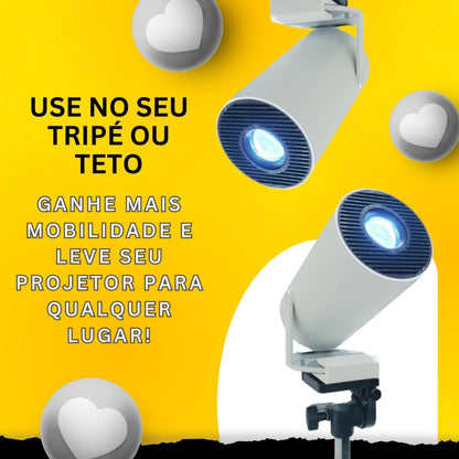 Suporte para Projetor 4K HY300 para Instalar na Parede, Teto ou Tripé