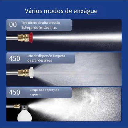 Lavajato 48V Pistola Lavadora Portátil De Alta Pressão Recarregável Carros e Jardins Pistola Residencial Bivolt