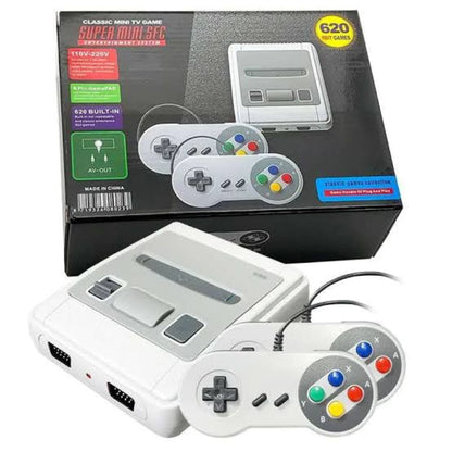 Vídeo Game Clássico console retro Super Mini SNES - 620 Jogos e 2 controles