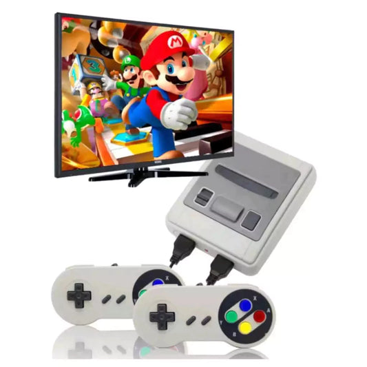 Vídeo Game Clássico console retro Super Mini SNES - 620 Jogos e 2 controles